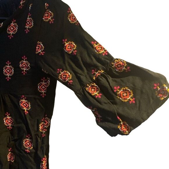 Pre Owned Women’s Old Navy Blouse Sz Med Southwest Vibe Casual Comfort Style - Picture 5 of 9